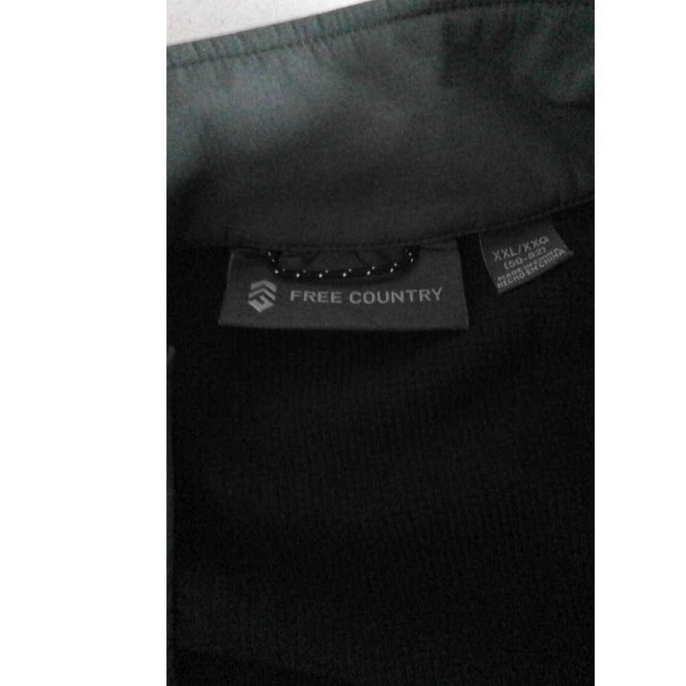 Free Country Men's XXL Grey‎ Softshell Jacket with full front zipper - Picture 5 of 6
